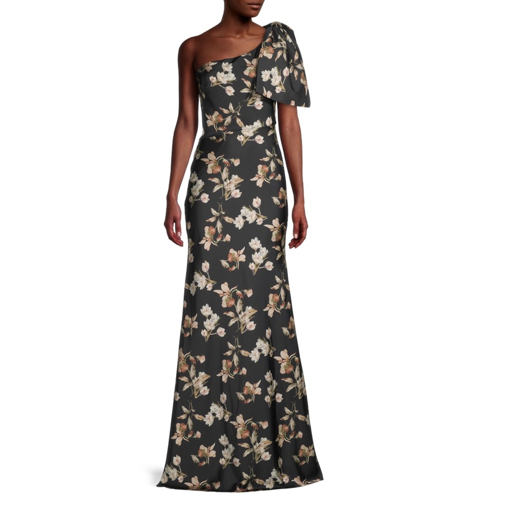 Sachin + Babi Aubrey Floral One-Shoulder Mermaid Gown